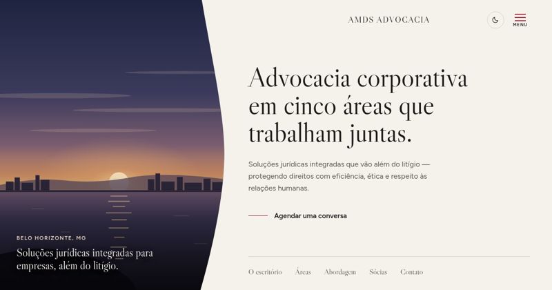 Primeira tela da proposta Cortina
