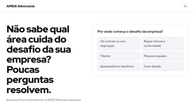 Primeira tela da proposta Caminhos